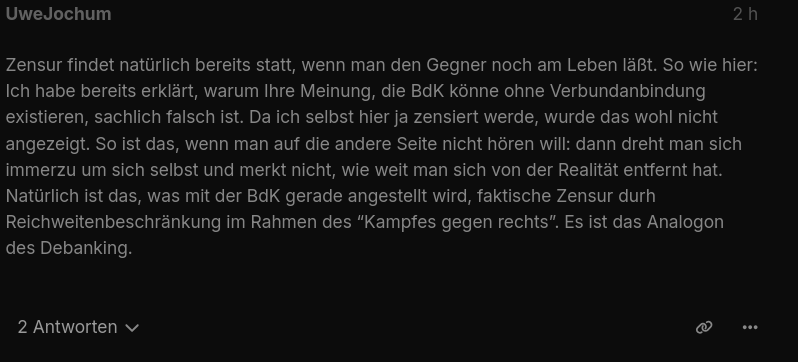 Zensur ist Zensur