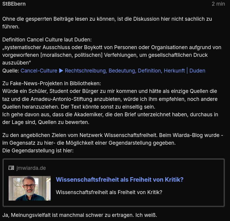 Selbstverständlichkeiten