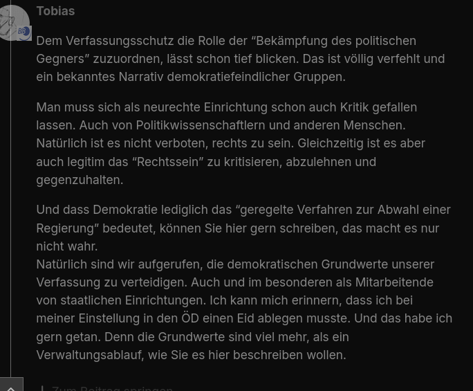 Tobias hat Grundwerte