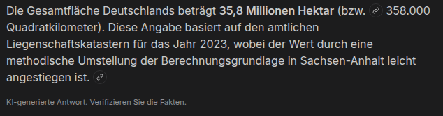 Fläche Deutschlands Fläche Deutschlands