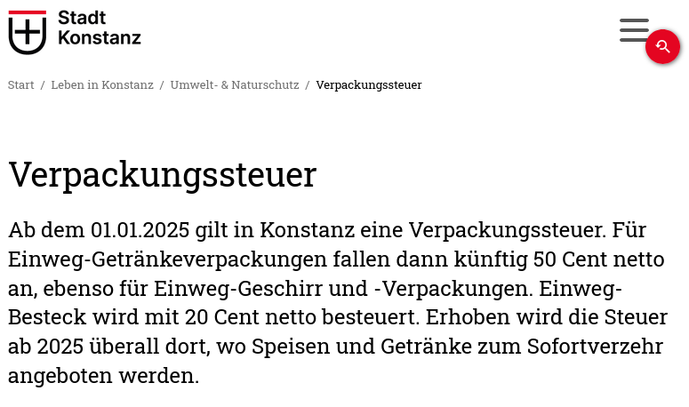 Verpackungssteuer