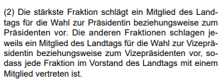 Geschäftsordnung des Thüringer
Landtags